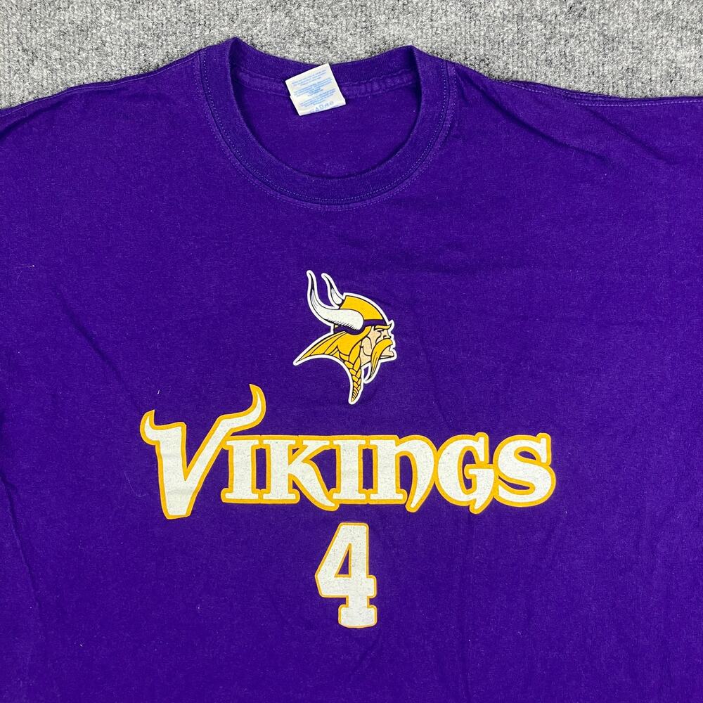 Gildan Vikings T-Shirt Mens Size XL Purple Graphic Football Team Sports Tee